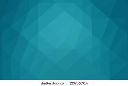 Light BLUE vector abstract mosaic backdrop. Colorful abstract illustration with gradient. Completely new template for your business design.