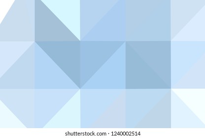 Light BLUE vector abstract mosaic pattern. Creative illustration in halftone style with gradient. Textured pattern can be used for background.
