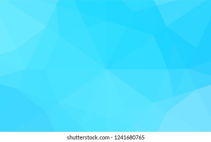 Light BLUE vector abstract mosaic backdrop. Creative geometric illustration in Origami style with gradient. The completely new template can be used for your brand book.