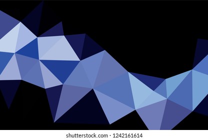 Light BLUE vector abstract mosaic background. Creative illustration in halftone style with gradient. The textured pattern can be used for background.