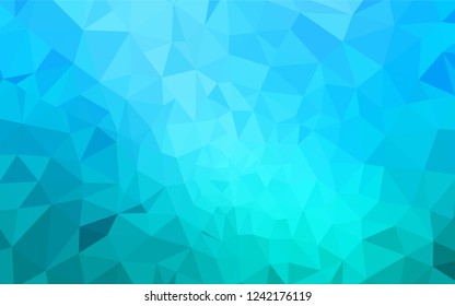 Light BLUE vector abstract mosaic background. A completely new color illustration in a polygonal style. A new texture for your web site.