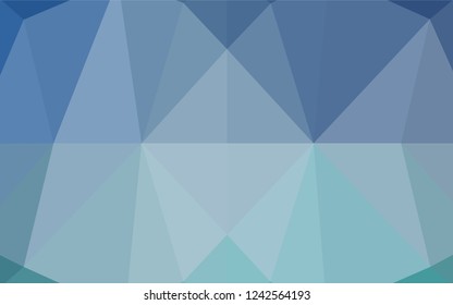 Light BLUE vector abstract mosaic background. A completely new color illustration in a vague style. A new texture for your design.
