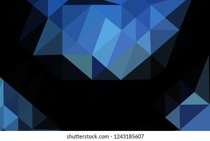 Light BLUE vector abstract mosaic pattern. A completely new color illustration in a vague style. Template for your brand book.