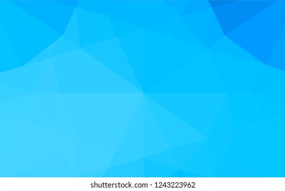 Light BLUE vector abstract mosaic background. A sample with polygonal shapes. Brand new design for your business.