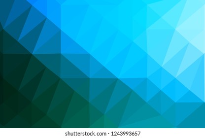 Light BLUE vector abstract mosaic pattern. A completely new color illustration in a vague style. Template for your brand book.