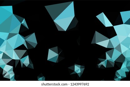 Light BLUE vector abstract mosaic pattern. An elegant bright illustration with gradient. The template can be used as a background for cell phones.