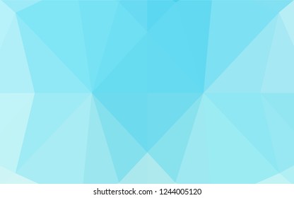 Light BLUE vector abstract mosaic background. A completely new color illustration in a vague style. The completely new template can be used for your brand book.
