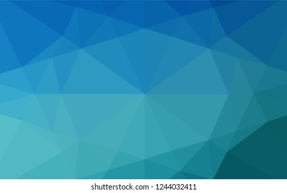 Light BLUE vector abstract mosaic backdrop. Modern geometrical abstract illustration with gradient. A completely new design for your business.