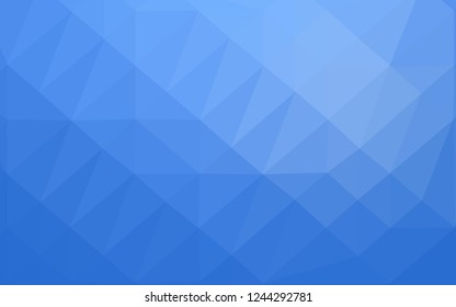 Light BLUE vector abstract mosaic background. Glitter abstract illustration with an elegant design. New texture for your design.