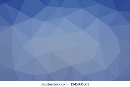 Light BLUE vector abstract mosaic pattern. Creative geometric illustration in Origami style with gradient. The textured pattern can be used for background.