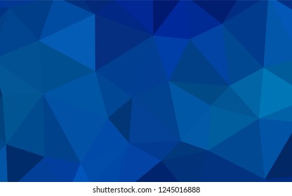 Light BLUE vector abstract mosaic pattern. Elegant bright polygonal illustration with gradient. Template for cell phone's backgrounds.