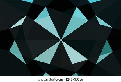 Light BLUE vector abstract mosaic pattern. Colorful abstract illustration with gradient. The completely new template can be used for your brand book.