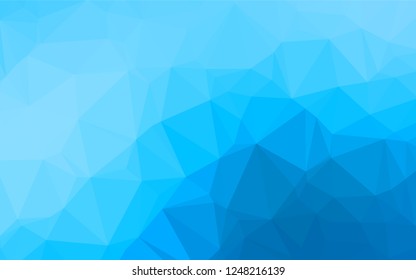 Light BLUE vector abstract mosaic pattern. Modern geometrical abstract illustration with gradient. The elegant pattern can be used as part of a brand book.