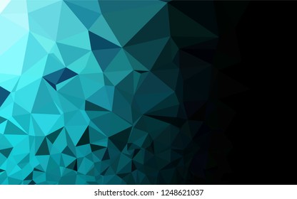 Light BLUE vector abstract mosaic pattern. Shining colored illustration in a Brand new style. The polygonal design can be used for your web site.