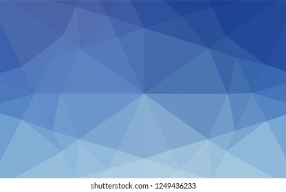 Light BLUE vector abstract mosaic pattern. Geometric illustration in Origami style with gradient.  The elegant pattern can be used as part of a brand book.