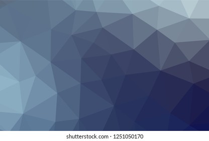 Light BLUE vector abstract mosaic backdrop. Creative geometric illustration in Origami style with gradient. The completely new template can be used for your brand book.