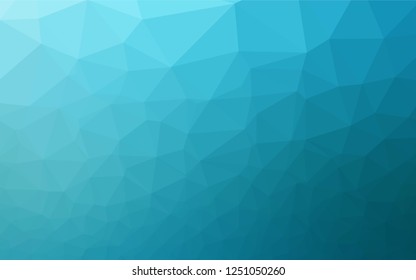 Light BLUE vector abstract mosaic background. Modern geometrical abstract illustration with gradient. Brand new design for your business.