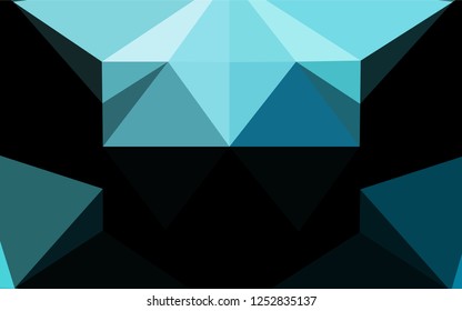 Light BLUE vector abstract mosaic background. A completely new color illustration in a vague style. The textured pattern can be used for background.