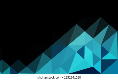 Light BLUE vector abstract mosaic background. Colorful illustration in abstract style with gradient. Completely new template for your business design.