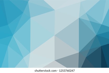 Light BLUE vector abstract mosaic backdrop. A completely new color illustration in a vague style. The template can be used as a background for cell phones.