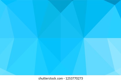 Light BLUE vector abstract mosaic pattern. Shining colored illustration in a Brand new style. The completely new template can be used for your brand book.