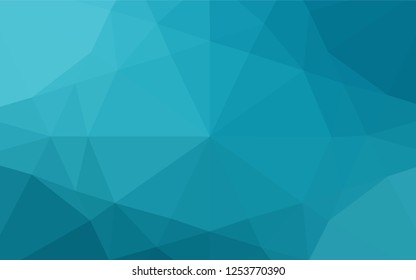 Light BLUE vector abstract mosaic backdrop. Colorful abstract illustration with gradient. The completely new template can be used for your brand book.