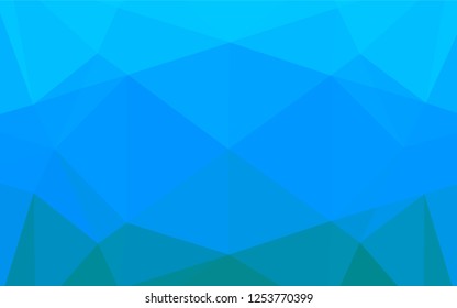 Light BLUE vector abstract mosaic backdrop. An elegant bright illustration with gradient. A new texture for your design.