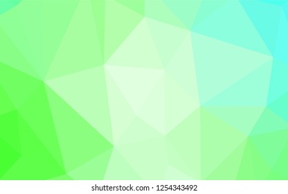 Light BLUE vector abstract mosaic background. Glitter abstract illustration with an elegant triangles. Brand new style for your business design.