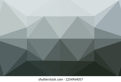 Light BLUE vector abstract mosaic background. Modern geometrical abstract illustration with gradient. The best triangular design for your business.