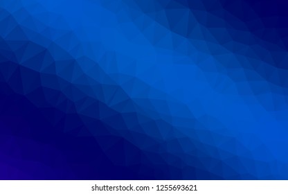 Light BLUE vector abstract mosaic backdrop. Polygonal abstract illustration with gradient. Pattern for a brand book's backdrop.