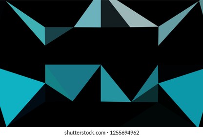 Light BLUE vector abstract mosaic backdrop. Triangular geometric sample with gradient.  The completely new template can be used for your brand book.