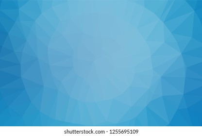 Light BLUE vector abstract mosaic backdrop. Shining colored illustration in a Brand new style. The polygonal design can be used for your web site.