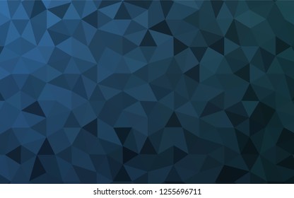 Light BLUE vector abstract mosaic background. Creative geometric illustration in Origami style with gradient. Polygonal design for your web site.