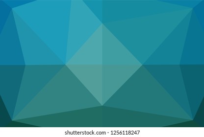 Light BLUE vector abstract mosaic pattern. A sample with polygonal shapes. The textured pattern can be used for background.