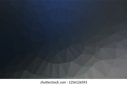 Light BLUE vector abstract mosaic background. Geometric illustration in Origami style with gradient.  A new texture for your design.