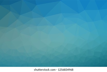 Light BLUE vector abstract mosaic backdrop. Modern geometrical abstract illustration with gradient. The elegant pattern can be used as part of a brand book.