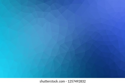 Light BLUE vector abstract mosaic pattern. A completely new color illustration in a polygonal style. Brand new style for your business design.