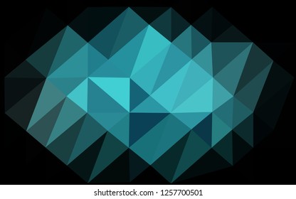 Light BLUE vector abstract mosaic backdrop. Colorful abstract illustration with gradient. Completely new template for your business design.