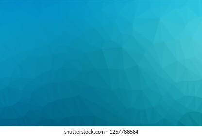 Light BLUE vector abstract mosaic backdrop. Modern geometrical abstract illustration with gradient. A completely new design for your business.