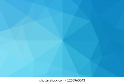 Light BLUE vector abstract mosaic backdrop. Triangular geometric sample with gradient.  The elegant pattern can be used as part of a brand book.