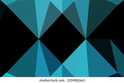 Light BLUE vector abstract mosaic backdrop. Brand new colored illustration in blurry style with gradient. The best triangular design for your business.