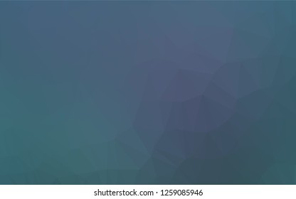 Light BLUE vector abstract mosaic pattern. Geometric illustration in Origami style with gradient.  The polygonal design can be used for your web site.