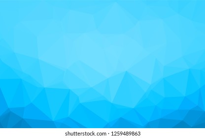 Light BLUE vector abstract mosaic pattern. Colorful illustration in abstract style with gradient. A completely new template for your business design.