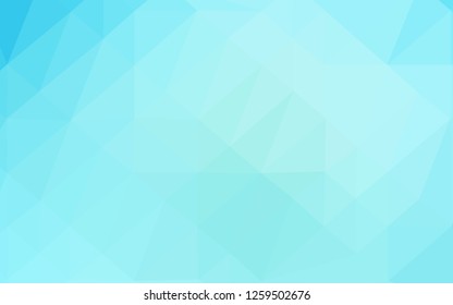 Light BLUE vector abstract mosaic backdrop. A vague abstract illustration with gradient. Template for your brand book.