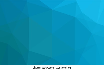Light BLUE vector abstract mosaic background. An elegant bright illustration with gradient. Triangular pattern for your business design.