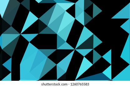 Light BLUE vector abstract mosaic pattern. Colorful illustration in abstract style with gradient. Completely new design for your business.