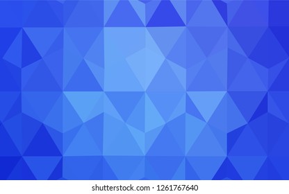 Light BLUE vector abstract mosaic pattern. Creative illustration in halftone style with triangles. Pattern for a brand book's backdrop.