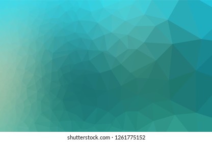 Light BLUE vector abstract mosaic backdrop. Triangular geometric sample with gradient.  Triangular pattern for your business design.