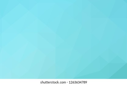 Light BLUE vector abstract mosaic background. Colorful illustration in Origami style with gradient.  Brand new design for your business.