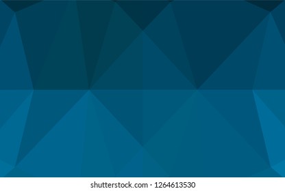 Light BLUE vector abstract mosaic backdrop. A sample with polygonal shapes. The template can be used as a background for cell phones.